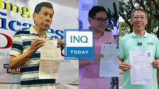 Former President Rodrigo Duterte files COC as Davao City mayor | INQToday