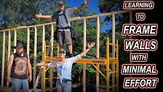 Building Our Own Home | New FRAMED WALLS WITH MINIMAL EFFORT |Homesteading