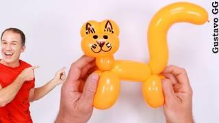 BALLOON CAT  balloon animals for beginners - balloon art - balloon dog