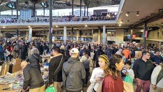 4K Barcelona Walking Tour Largest Antique Market November 2024