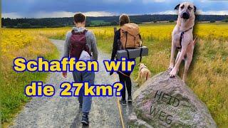 Heidschnuckenweg Etappe1 | 27km Hamburg-Buchholz | Lüneburger Heide |Wandern mit Hund in Deutschland