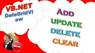 VB.NET DataGridView -  ADD,RETRIEVE,UPDATE,DELETE