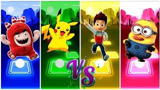 Oddbods Fuse  Pika Pika Pikachu  Paw Patrol Raider  Minions  Who is Best?