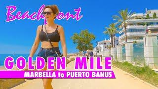 Marbella's Golden Mile in April 2024 - Marbella to Puerto Banús virtual tour - Costa del Sol Spain