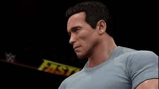 Arnold Shwarzenegger verse Dwayne Johnson | Terminator vs The Rock | WWE gameplay | SmackDown  |