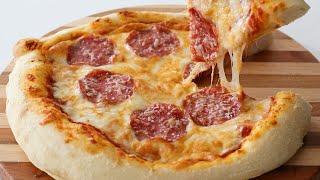 No kneading! Once you know this recipe, you'll never buy pizza anymore!