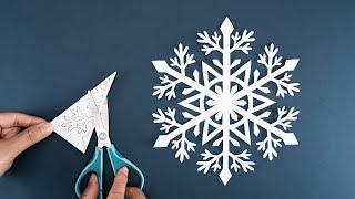 How to make Snowflakes out of paper | Home Decor | Paper Snowflakes #84