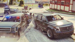 GTA 5 Granger 3600LX (Chevrolet Suburban) Police Chase