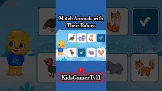 Match Animals with Their babies  #games #gaming #viral