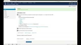 Installing plugins, modules and components in Joomla 3