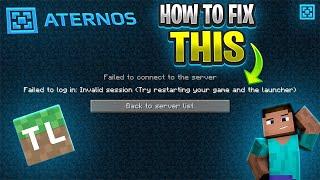 How to fix Failed to Verify Username ATERNOS SERVER Minecraft Tlauncher!! #mrrjay