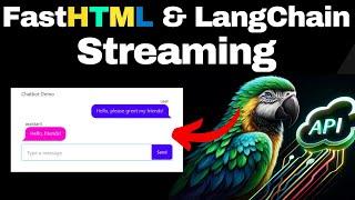 FastHTML & LangChain - Streaming Application PoC with Websockets