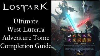 Lost Ark West Luterra Easy 100% Adventure Tome Guide