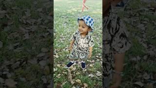 My baby running in the park and is super excited. #cutebaby #shorts #video 