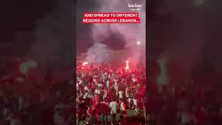 Celebrations lit up all of Lebanon till morning after Nejmeh SC's victory! ️