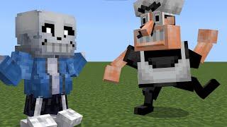 Sans Vs Peppino | Minecraft Pizza Tower vs Undertale