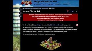 FoE 2021 Halloween Event - Horror Circus Set