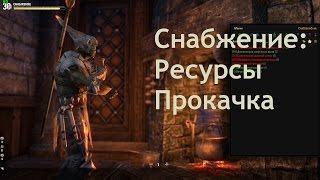 TESO: Снабжение, как качать и где брать ресурсы