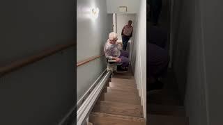 First Ride on a Harmar SL600 Stairlift | HomePro Mobility Helps Restore Independence at Home! 