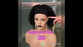 Short curly style Headband wig with removable bang ! Have you use this product before?