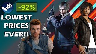 8 Steam Games on Lowest Price Ever!! Don't miss these Steam Deals - 2024