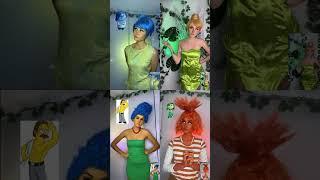 INSIDE OUT of Imagination  | Epic Color-Themed Character Transformations! #duet #cosplay #makeup