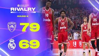 Thrilling Rivalry Action | Olympiacos - Real Madrid | BASKETBALL HIGHLIGHTS R6 2024-25