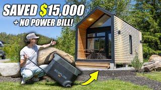 Cheap & Simple Off Grid Tiny Home Solar Setup - Anyone Can Do This!