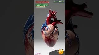 Human Heart Animation | Cardiac Anatomy | Heart AI Art | 84