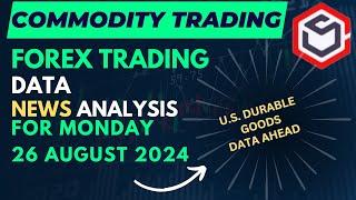 Commodity Trading Data | Forex Trading Data for Today Monday 26 August 2024