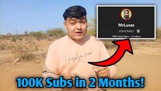 THIS YOUTUBER Gained 100K Subscribers in 2 MONTHS! | @MrLucas Facts | #shorts