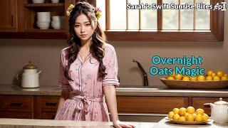 [4K] Sarah AI Lookbook- Sarah's Swift Sunrise Bites ep1 - Overnight Oats Magic