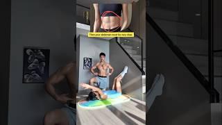 Doing this 100 times every day - your abdominal muscles and waistline should be very clear