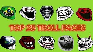 TOP 25 TROLL FACES GREEN SCREEN NO COPYRIGHT FREE 1K LIKE  TARGET