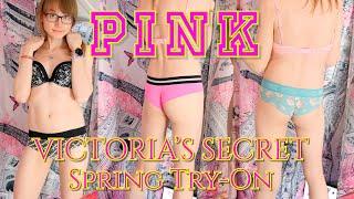 Victoria's Secret PINK Cheeky Spring Panties & Heels Try On - Louboutin - LeSilla - VS - Boyshorts