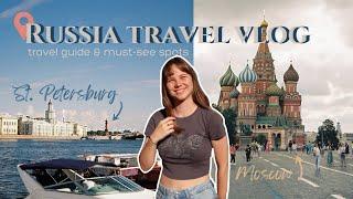 russia travel vlog | Moscow, rural russia, city of St.Petersburg, travel experience during war