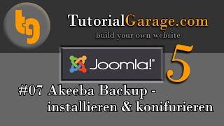 Joomla 5: Akeeba Backup installieren & konfigurieren - Homepage erstellen - Tutorialgarage.com