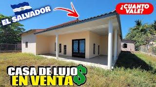 CASA GRANDE NUEVA y MODERNA de 5 HABITACIONES A LA VENTA a PRECIO NEGOCIABLE en EL SALVADOR 