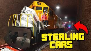 Using An Underground Train To Rob A Dealership In GTA 5 RP
