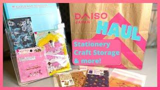 DAISO JAPAN HAUL | STATIONERY, CRAFT STORAGE & MORE!