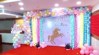 unicorn birthday decoration in Chennai |  call 9092967776 - 9444167776 | Creative Event Organizers