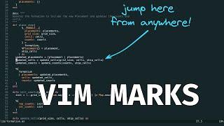 Never Get Lost In Your Buffers Again | Vim Marks