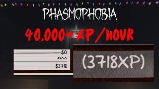 How I Earn 40k XP per Hour using THIS XP Farm [Phasmophobia Guide]