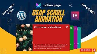 GSAP Advance Animations in WordPress with Elementor + Motion Page | No Coding