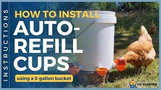 How to Install Poultry Automatic Waterer Cups (Easy DIY Project for your #Chickens ##Duck #Rabbits)