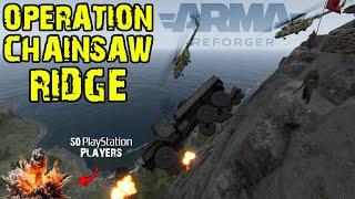 ARMA REFORGER 50 PLAYSTATION PLAYERS TAKE ON CHAINSAW RIDGE (INSANE)