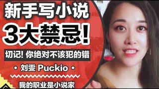 新手写小说绝不该犯的3个错误!【我的职业是小说家vol.7】Puckio Talk