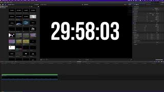 How to Create a Timer in FCPX in 2023