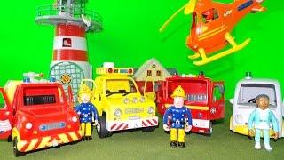 Top 4 Firefighter Fireman Sam Toy Vehicles Inc.VENUS, HELICOPTER, 4x4 JEEP, & JUPITER fire engine