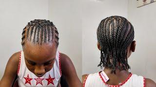 Little Girls Cornrows Braids Hairstyle Ideas | Protective Braids Hairstyle | Natural Hair Style